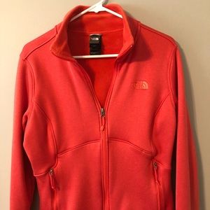 Women’s red/orange North face jacket- like new